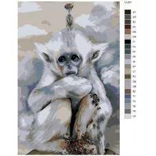 Живопись по номерам BRUSHES-PAINTS Обезьяна