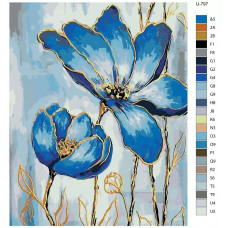 Картина по номерам BRUSHES-PAINTS Цветы, абстракция U-797 40x50 см