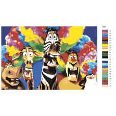 Живопись по номерам BRUSHES-PAINTS Мадагаскар