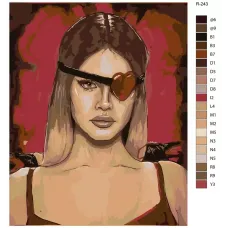 Картина по номерам BRUSHES-PAINTS Lana del Rey R-243 60x80 см Картина по номерам BRUSHES-PAINTS Lana del Rey R-243 60x80 см