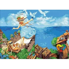Картина по номерам Цветной Летите, голуби, летите, 30x40