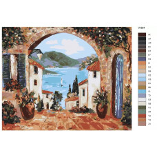 Живопись по номерам BRUSHES-PAINTS Италия. Побережье Амальфи