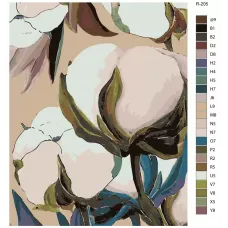 Картина по номерам BRUSHES-PAINTS Цветы R-205 40x50 см