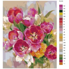 Картина по номерам BRUSHES-PAINTS Цветы R-210 60x80 см