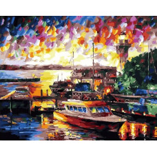 Картина по номерам ВанГогВоМне Греческий пейзаж, 40x50