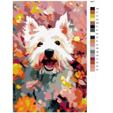 Живопись по номерам BRUSHES-PAINTS Собаки