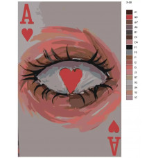 Живопись по номерам BRUSHES-PAINTS Карта