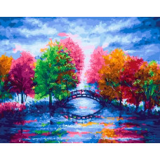 Картина по номерам Paintboy Осенний парк, 40x50 см