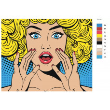 Живопись по номерам BRUSHES-PAINTS Поп-арт комикс
