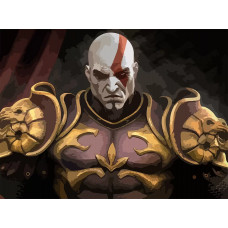 Картина по номерам Бруталити Игра God of War Кратос 6222 Г на холсте 30x40 Картина по номерам Бруталити Игра God of War Кратос 6222 Г на холсте 30x40