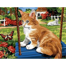 Картина по номерам Paintboy Рыженькое чудо, 30x40 см