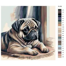 Картина по номерам BRUSHES-PAINTS Собаки R-250 80x80 см Картина по номерам BRUSHES-PAINTS Собаки R-250 80x80 см