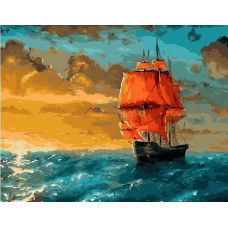Картина по номерам Color Kit Алые паруса, 40x50