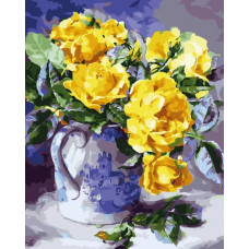 Живопись по номерам Color Kit Желтые розы 40x50