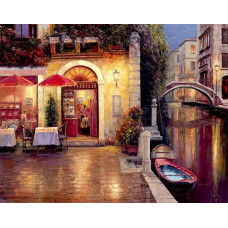 Картина по номерам Paintboy Вечер на канале, 40x50
