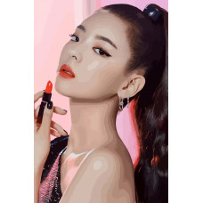 Картина по номерам Бруталити Itzy kpop Лиа 6 на холсте 60 x 40
