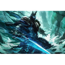 Картина по номерам на холсте World of warcraft Артас король лич 371