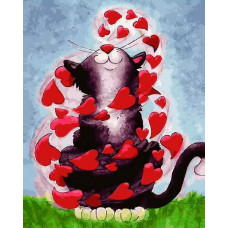 Картина по номерам Paintboy Излучение любви, 40x50 см