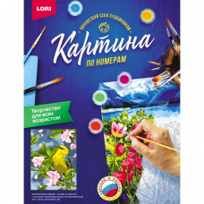 Набор Lori Картина по номерам на картоне "Птичка"