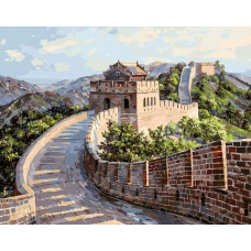 Картина по номерам Белоснежка Великая Китайская стена, 40x50
