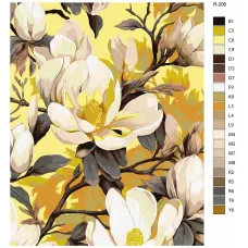 Картина по номерам BRUSHES-PAINTS Цветы R-206 40x50 см