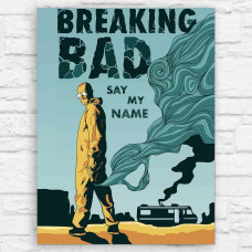 Картина по номерам на холсте Бруталити Сериал Breaking Bad 13644 В 60x80