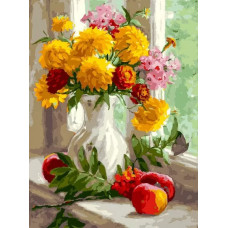 Картина по номерам Белоснежка Малые золотые, 30x40
