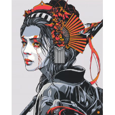 Картина по номерам, 40 x 50, Девушка с птицами. Картина 2 Флуорисцентные краски (PZ-1978)
