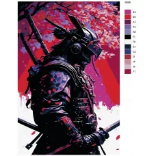 Картина по номерам BRUSHES-PAINTS Самурай S-696 60x90 см