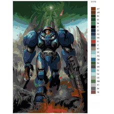 Живопись по номерам BRUSHES-PAINTS Игра Starcraft. Джеймс Рейнор