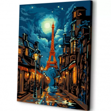 Картина по номерам на холсте ART and Relax Огни Парижа 40x50