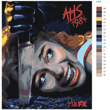 Живопись по номерам BRUSHES-PAINTS Американская история ужасов: 1984