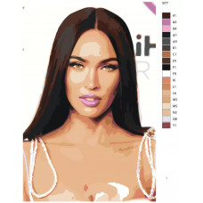 Живопись по номерам BRUSHES-PAINTS Меган Фокс