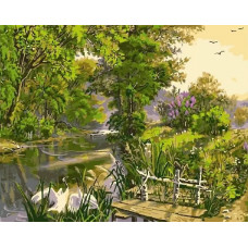 Картина по номерам Paintboy Раннее утро, 40x50 см