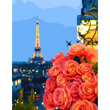 Картина по номерам Paintboy Вечер в Париже, 40x50 см
