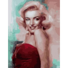 Картина по номерам Paintboy Ослепительная улыбка Монро, 40x50 см