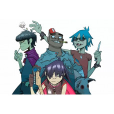 Картина по номерам Бруталити Музыка Gorillaz 8643 Г 60x40 см