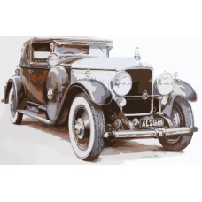 Картина по номерам Цветной Ретро-автомобиль, 20x30 см