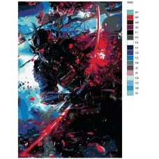 Картина по номерам BRUSHES-PAINTS Самурай S-692 70x110 см