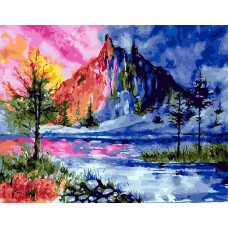 Картина по номерам Paintboy Краски гор, 40x50 см