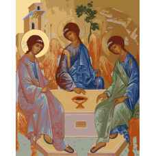 Картина по номерам Цветной Троица Ветхозаветная, 30x40 см