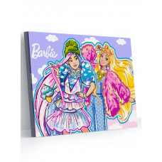 Картина по номерам KiKi BE003 Barbie Extra Будь собой 30*40