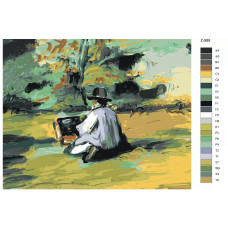 Живопись по номерам BRUSHES-PAINTS Репродукция Поля Сезанна-Художник в работе Живопись по номерам BRUSHES-PAINTS Репродукция Поля Сезанна-Художник в работе
