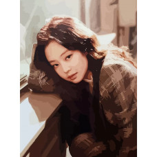 Картина по номерам Бруталити BLACKPINK Kpop jennie 30 30х40 см