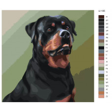 Картина по номерам, Живопись по номерам, 48 x 48, LI-105
