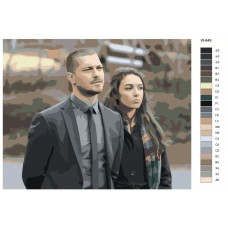 Живопись по номерам BRUSHES-PAINTS Турецкий сериал - внутри. Чагатай Улусой - Сарп и Дамла Джолбай - Ейлем Живопись по номерам BRUSHES-PAINTS Турецкий сериал - внутри. Чагатай Улусой - Сарп и Дамла Джолбай - Ейлем