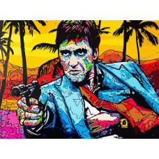 Картина по номерам Бруталити Фильм Лицо со шрамом Scarface Тони Монтана 6657 Г 30х40 см Картина по номерам Бруталити Фильм Лицо со шрамом Scarface Тони Монтана 6657 Г 30х40 см
