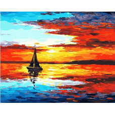 Картина по номерам ВанГогВоМне Радужный закат, 40x50