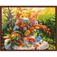 Картина по номерам Цветной Дары природы, 40x50 см