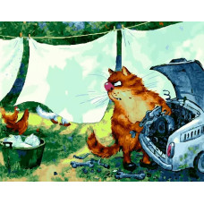 Картина по номерам Paintboy Original Подозрения, 40x50 см